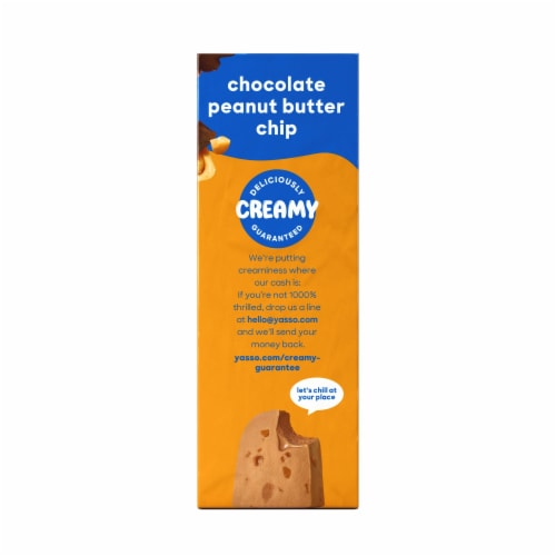 Yasso Chocolate Peanut Butter Chip Frozen Greek Yogurt Bars Perspective: right