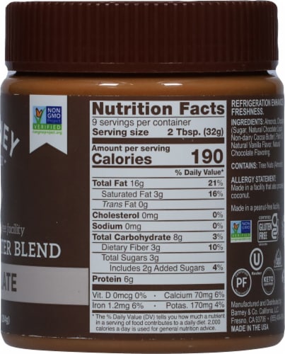 Barney Butter® Chocolate Almond Butter Blend Perspective: right