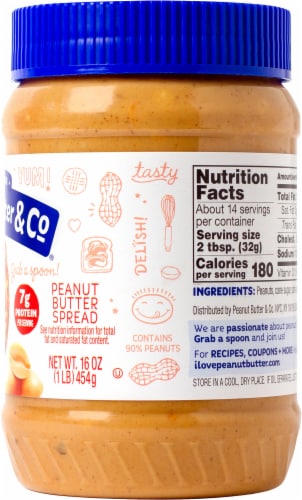 Peanut Butter & Co. Crunch Time Crunchy Peanut Butter Perspective: right