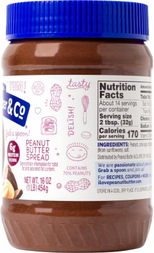 Peanut Butter & Co.® Dark Chocolatey Dreams™ Peanut Butter Spread Perspective: right