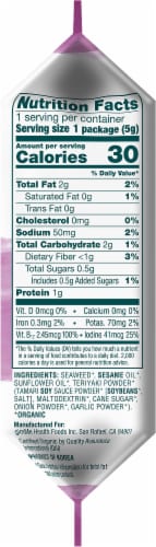 GimMe® Organic Teriyaki Roasted Seaweed Snack Perspective: right