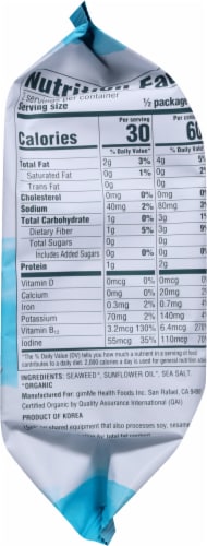 Gimme® Organic Sea Salt Roasted Seaweed Snacks Perspective: right
