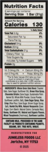 Junkless® Birthday Cake Chewy Drizzled Granola Bars Perspective: right