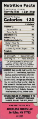 Junkless® Berries & Cream Chewy Drizzled Granola Bars Perspective: right