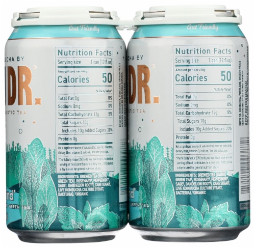 Brew Dr. Kombucha Organic Clear Mind Kombucha Perspective: right