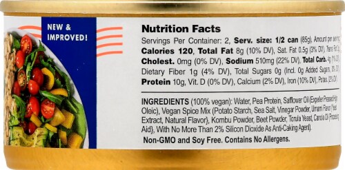 Sophie's Kitchen Plant-Based Toona with Sea Salt Perspective: right