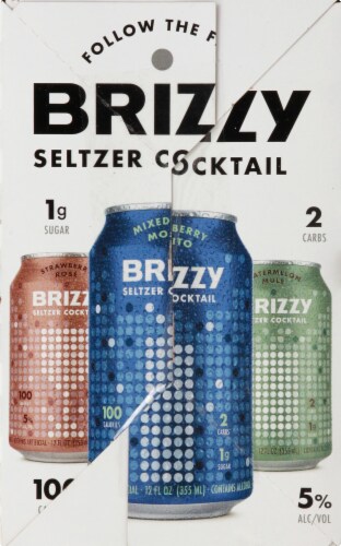 Brizzy Seltzer Cocktail Variety Pack Perspective: right