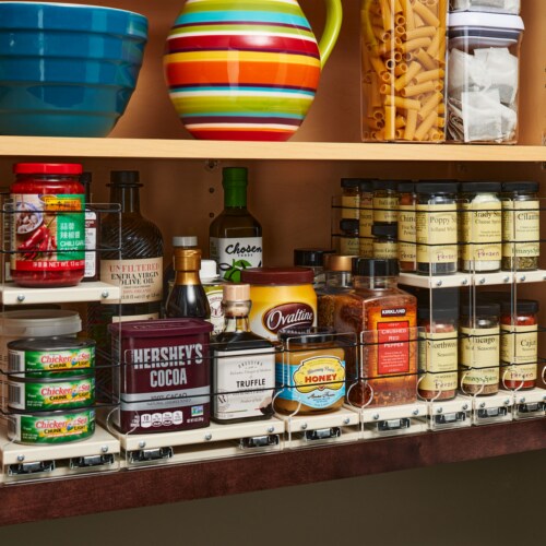Vertical Spice 10.6 x 6.9 x 10.75 2 Drawer Tiered Cabinet Spice Rack Cream 1 Piece Harris Teeter