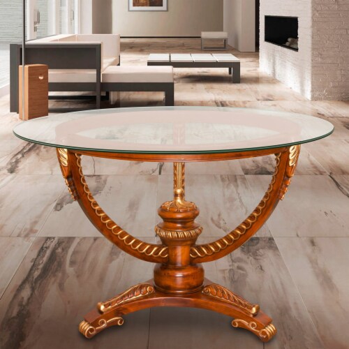 Dulles Glass 24 Inch Round Pencil Polish Edge 3 8 Inch Tempered