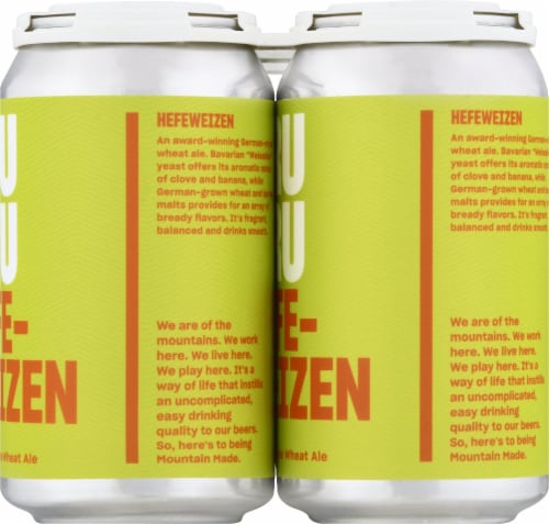 Dru Bru Mountain Made Hefe-Weizen Wheat Ale Perspective: right