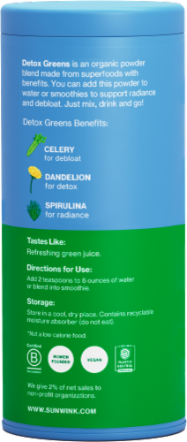 Sunwink™ Detox Greens Superfood Powder Mix Perspective: right