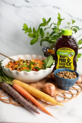 Carmichael’s® Pure Raw & Unfiltered Organic Honey Perspective: right
