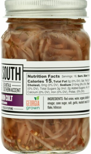 Doux South Red Onion Cult Pickled Red Onions Perspective: right