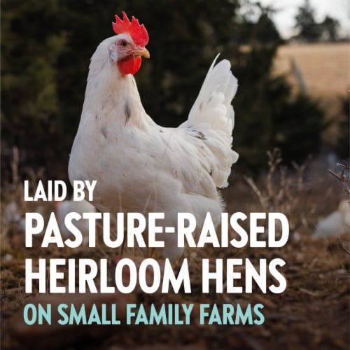 Vital Farms® True Blues Pasture Raised Heirloom Medium Eggs Perspective: right