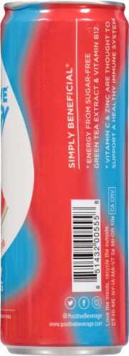 Positive® Energy Watermelon Immunity Boosting Energy Drink Perspective: right