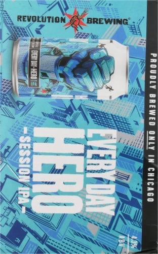 Revolution Brewing Every Day Hero Session IPA Perspective: right