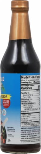 Coconut Secret Raw Coconut Aminos Soy-Free Seasoning Sauce Perspective: right