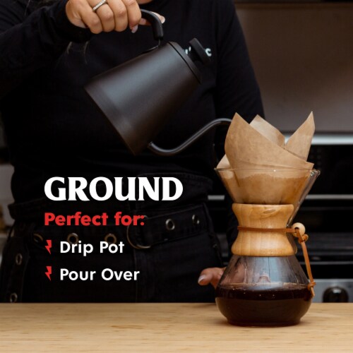 Death Wish Coffee Co.® Organic and Fair Trade Dark Roast Ground Coffee Perspective: right