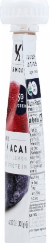 NOKA Organic Cherry Acai Superfood Smoothie Perspective: right