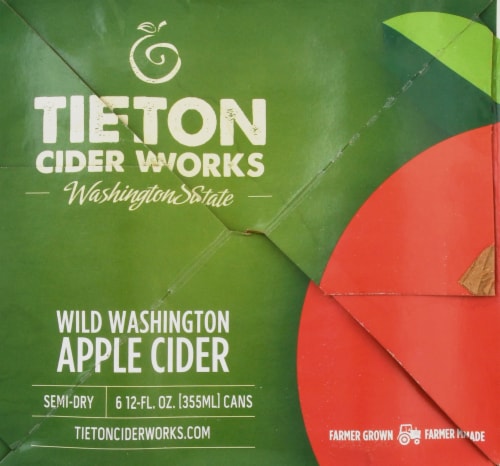 Tieton Cider Works Wild Washington Apple Cider Perspective: right