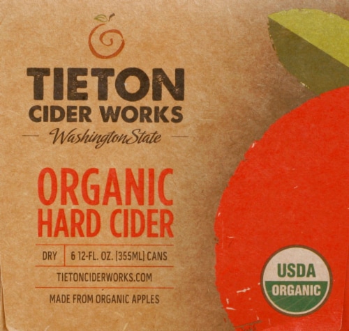 Tieton Cider Works Organic Hard Cider Perspective: right