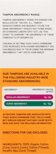 The Honey Pot® 100% Organic Tampons Duo-Pack Perspective: right
