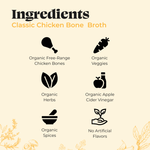 Kettle & Fire Classic Chicken Bone Broth Perspective: right