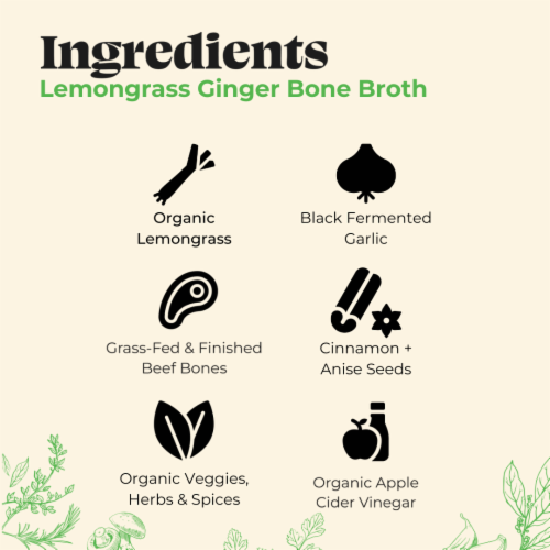 Kettle & Fire Lemongrass Ginger Beef Bone Broth Perspective: right