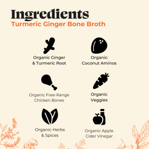 Kettle & Fire Turmeric Ginger Chicken Bone Broth Perspective: right