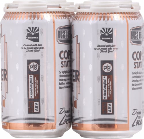 Huss Brewing Co. Copper State IPA Beer Perspective: right
