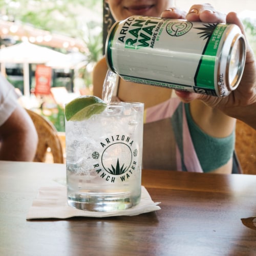 Huss Ranch Water Agave Hard Seltzer Perspective: right