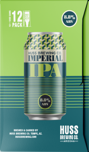 Huss Brewing Co. Imperial Cans Perspective: right