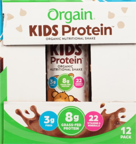 Orgain Kids Protein Chocolate Organic Nutritional Shake Perspective: right