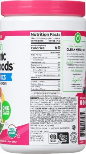 Orgain Organic Superfoods™ All-In-One Super Berry Flavored Nutrition Powder Perspective: right