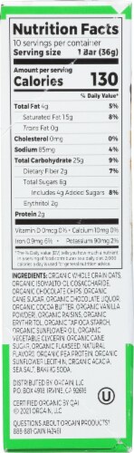 Orgain® Kids O Bar Organic Whole Grain Energy Snack Chocolate Chip Bars Perspective: right