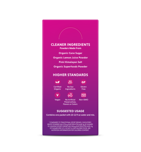 Orgain® Hydroboost Rapid Hydration Drink Mix Perspective: right