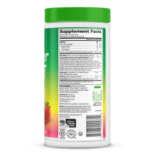 Orgain® Wonder Gut - Strawberry Lemonade Perspective: right