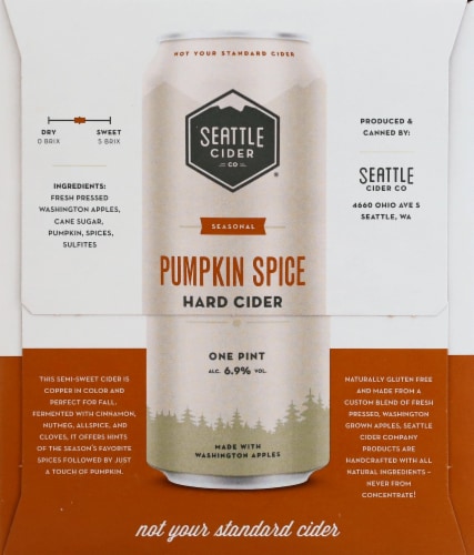 Seattle Cider® Pumpkin Spice Hard Cider Perspective: right