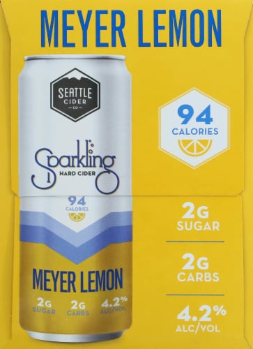Seattle Cider® Meyer Lemon Sparkling Hard Cider Perspective: right