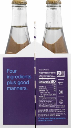 Dry Botanical Bubbly® Sparkling Lavender Soda Bottles Perspective: right