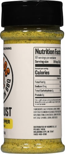 Kosmos Q® Wing Dust® Lemon Pepper BBQ Seasoning Perspective: right