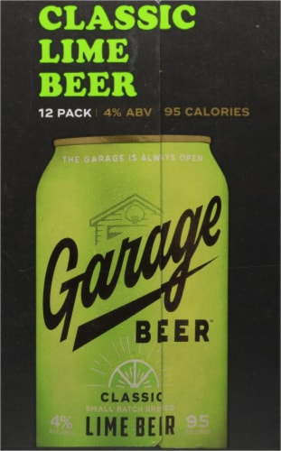 Garage Beer™ Classic Lime Beer Perspective: right