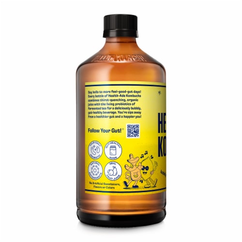 Health-Ade Ginger-Lemon Kombucha Perspective: right