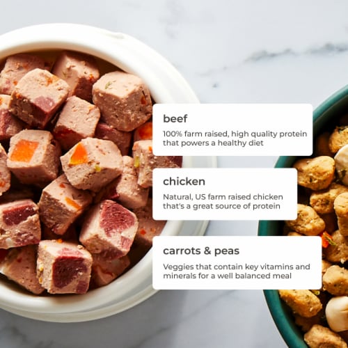 Freshpet Select Slice & Serve Roll Chunky Beef Recipe Dog Food Perspective: right