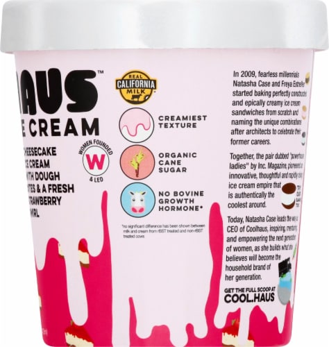 Coolhaus Farmer's Market Strawberry Cheesecake Ice Cream Perspective: right