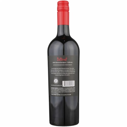 Butternut Cabernet Sauvignon California Red Wine Perspective: right
