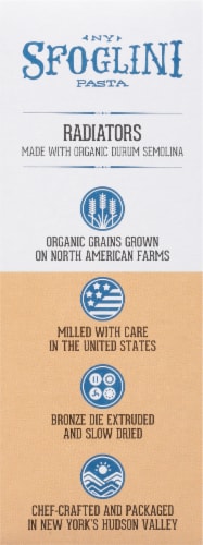Sfoglini Organic Durum Semolina Radiators Perspective: right