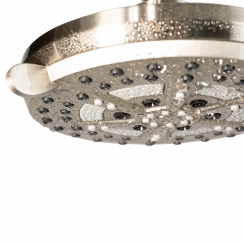 PULSE ShowerSpas Oasis Brushed Nickel Shower System Perspective: right