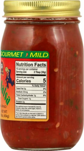 Crazy Charlie's Gourmet Mild Salsa Perspective: right