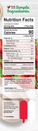 Jonny Pops® Summer Strawberries with Fresh Cream Pops Perspective: right